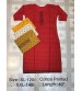 Red Color Cotton Ladies Kurti